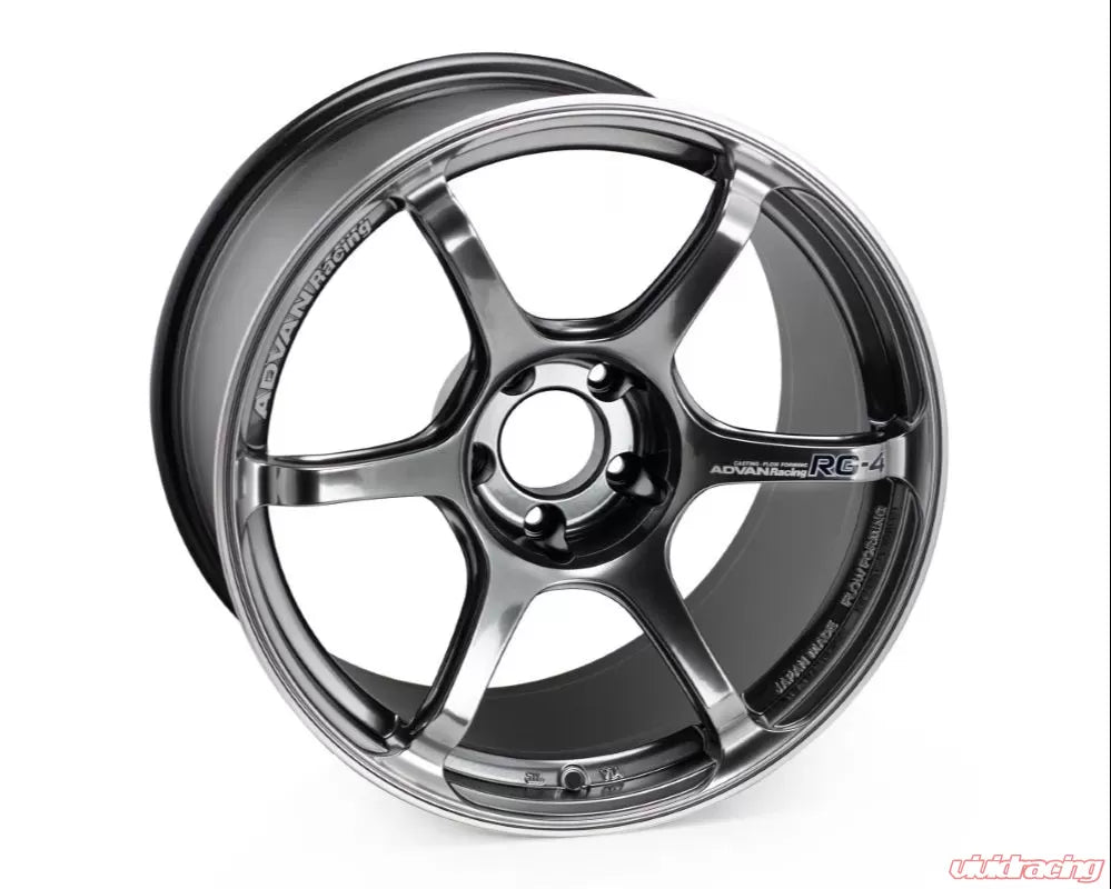 Advan RG-4 18X11.0+15 5-114.3 Racing Hyper Black & Ring Wheel