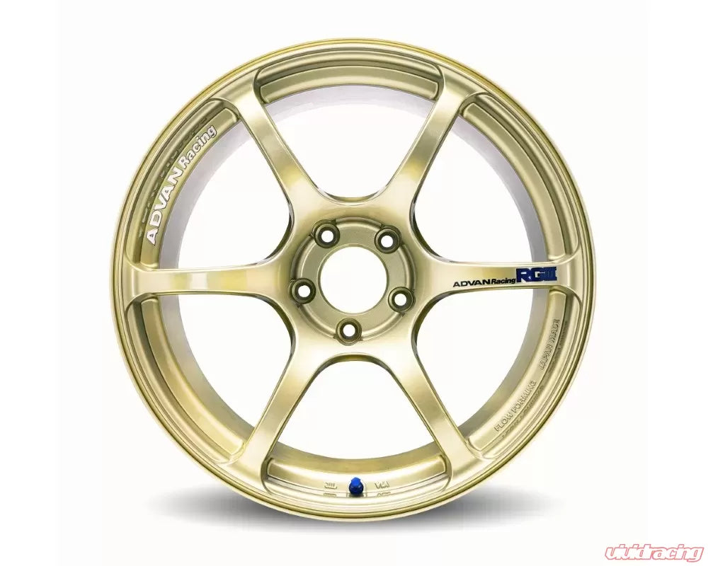 Advan RGIII 18X10.5+15 5-114.3 Racing Gold Metallic Wheel