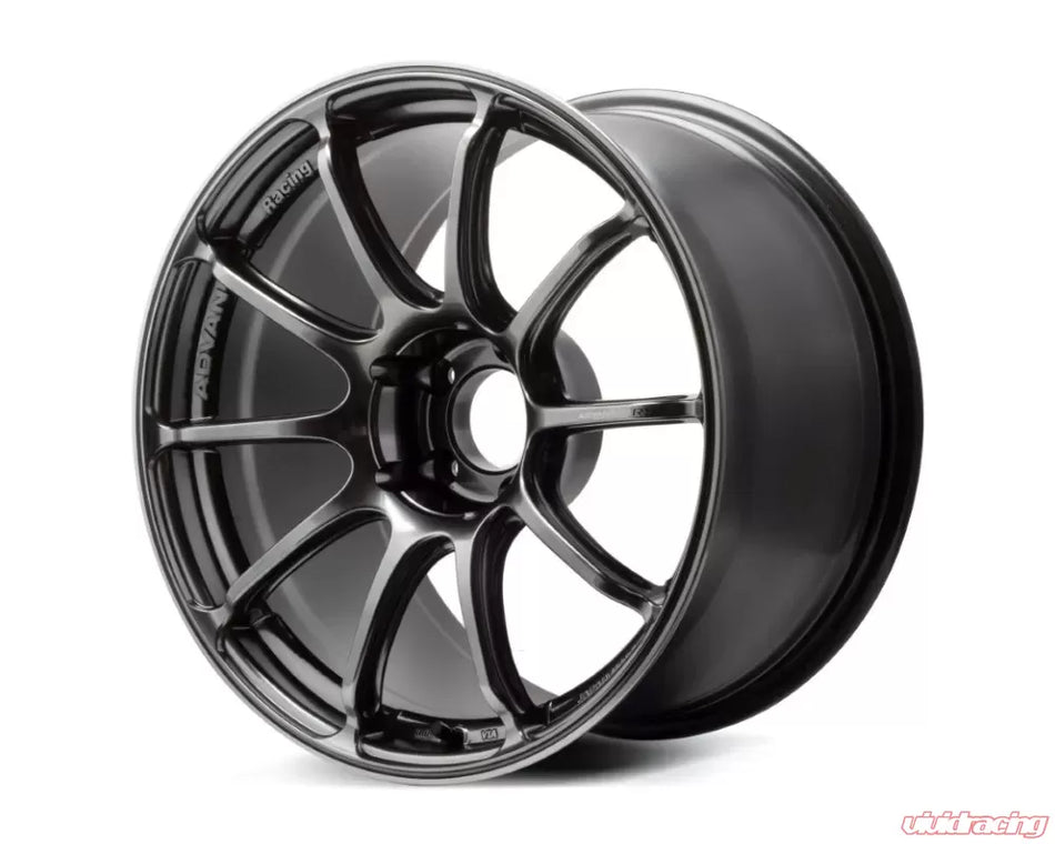 Advan RSIII 18X9.5+45 5-100 Racing Hyper Black & Ring Wheel