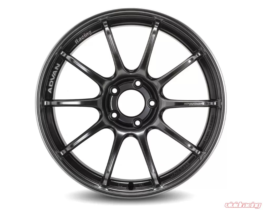 Advan RSIII 18X9.5+45 5-100 Racing Hyper Black & Ring Wheel