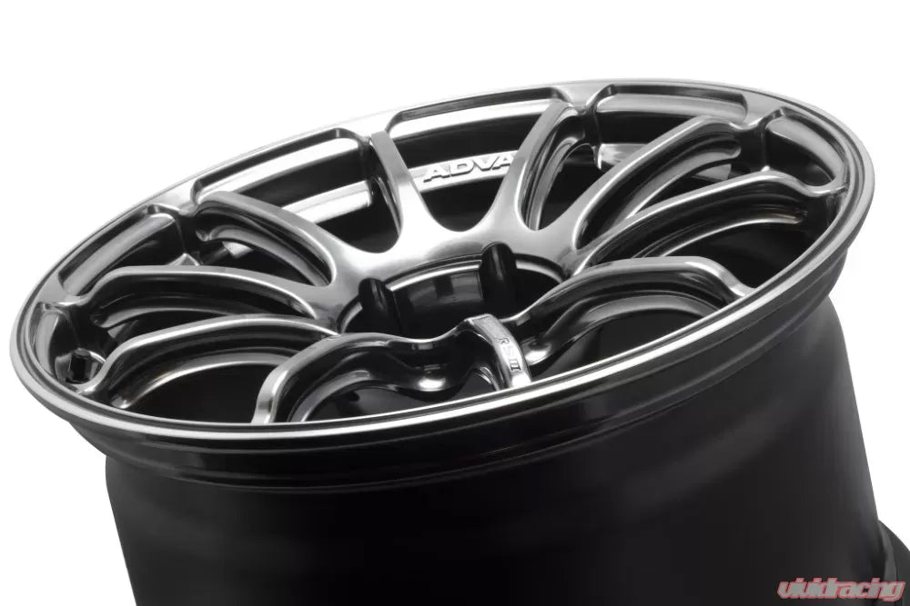 Advan RSIII 18X9.5+45 5-100 Racing Hyper Black & Ring Wheel