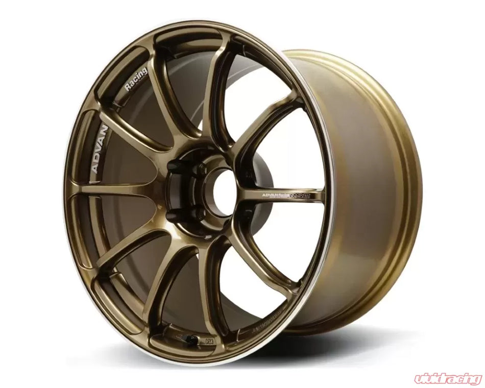 Advan RSIII 18X9.5+45 5-100 Umber Bronze Metallic & Ring Wheel