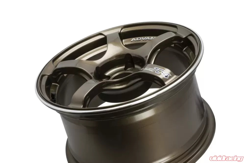 Advan TC4 17X8.0+45 5-100 Racing Umber Bronze Metallic & Ring Wheel