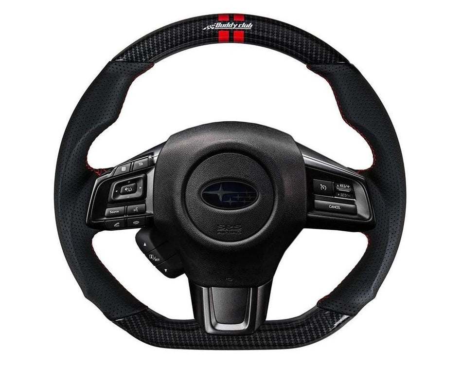 Buddy Club Sport Carbon/Leather Steering Wheel Subaru WRX | STi 2015-2021 - REWRK Collective