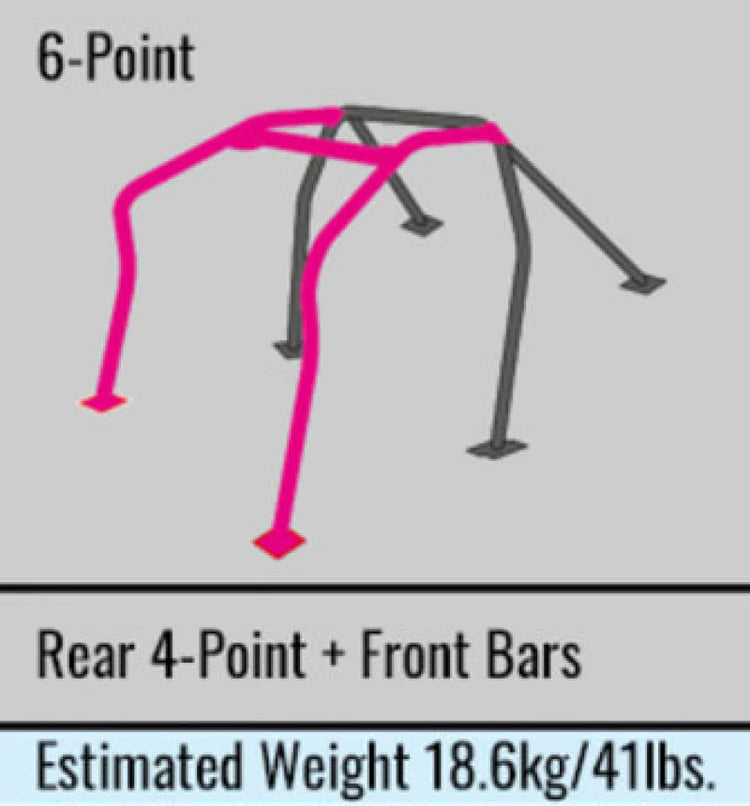 Cusco Chro-Moly Roll Cage 6-Point R33 Skyline 2-Door - REWRK Collective