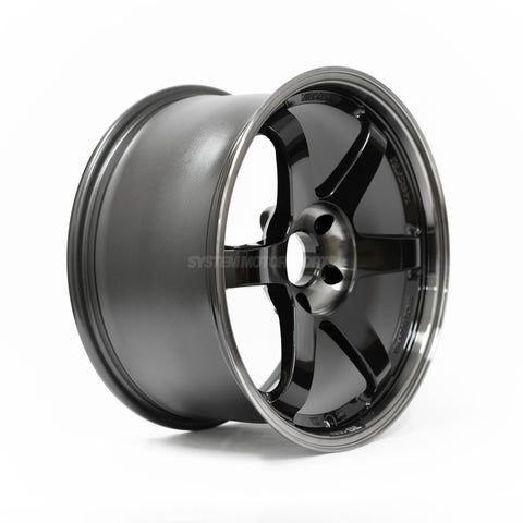Volk Racing TE37SL 18X10.5+15 5-114.3 Pressed Double Black Wheel