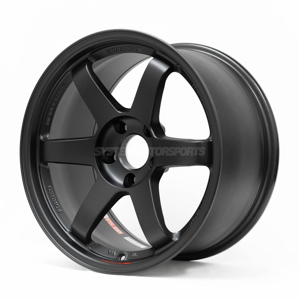 Volk Racing TE37SL 18X10.5+15 5-114.3 Flat Black Wheel