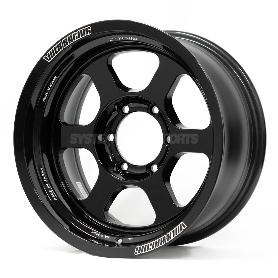 Volk Racing TE37XT M-Spec 16X8.0+00 6-139.7 Gloss Black Wheel