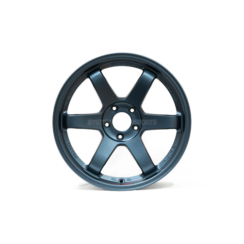 Volk Racing TE37SL 18X10.5+15 5-114.3 Matte Blue Gunmetal Wheel