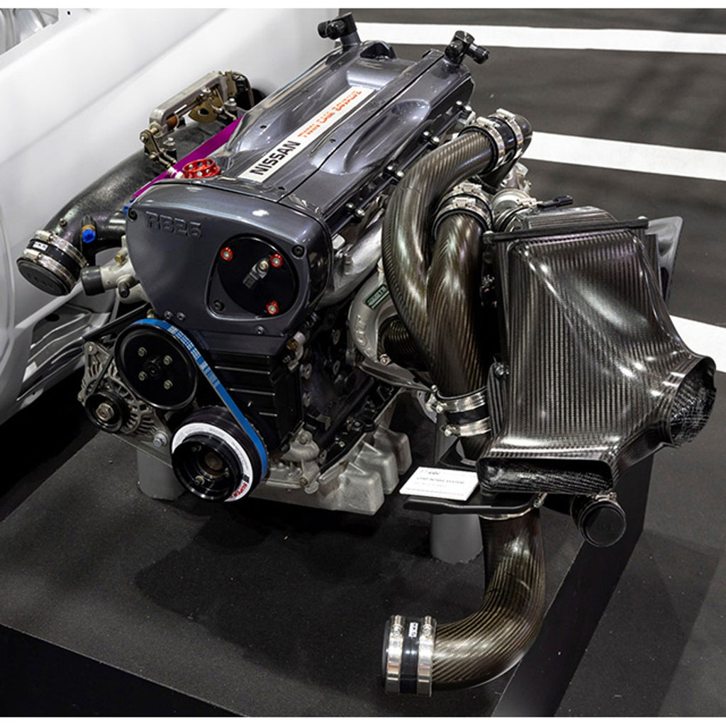 HKS Advanced Heritage CFRP Polymer Intake System for 89-94 Nissan Skyline GT-R BNR32 RB26DETT - REWRK Collective