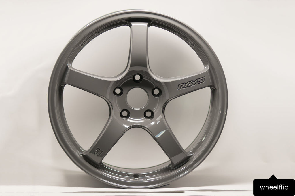 Gram Lights 57CR 18X9.5+12 5-114.3 Glossy Gray Wheel