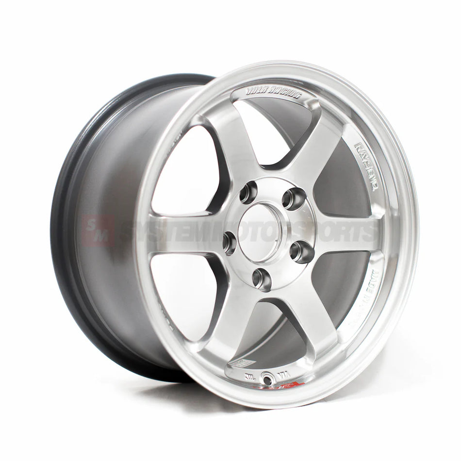 Volk Racing TE37SL 15X8.0+32 5-114.3 Mercury Silver Wheel