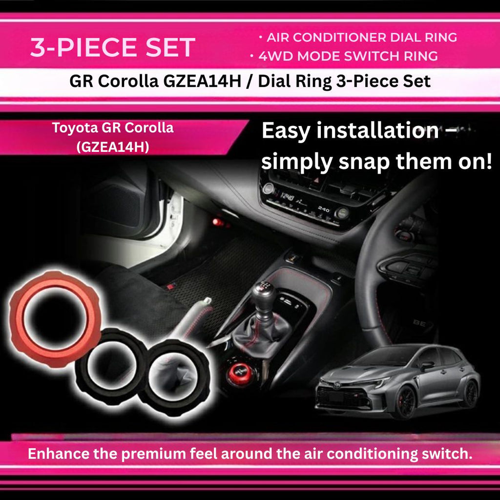 Toyota GR Corolla Dial Ring 3-Piece Set