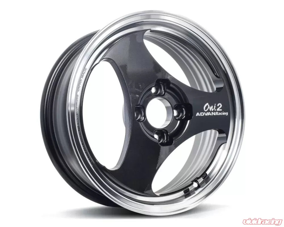 Advan ONI2 15X8.0+30 4-100 Machining & Black Gunmetallic Wheel