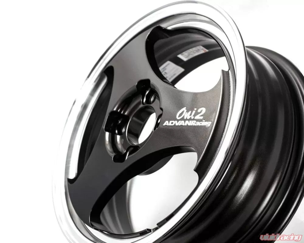 Advan ONI2 15X8.0+30 4-100 Machining & Black Gunmetallic Wheel