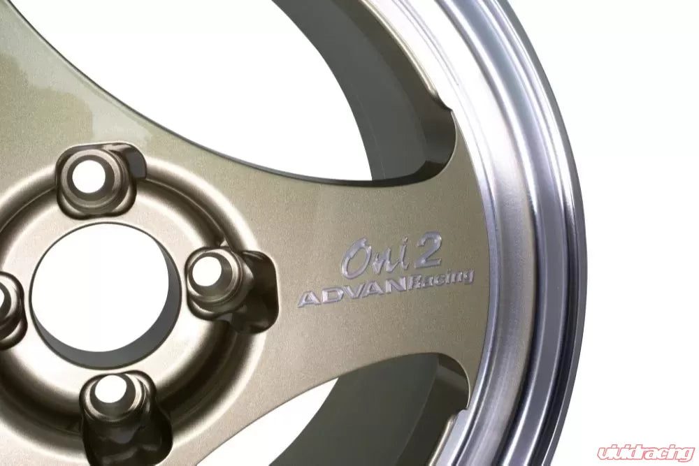 Advan ONI2 15X8.0+30 4-100 Machining & Champagne Gold Wheel