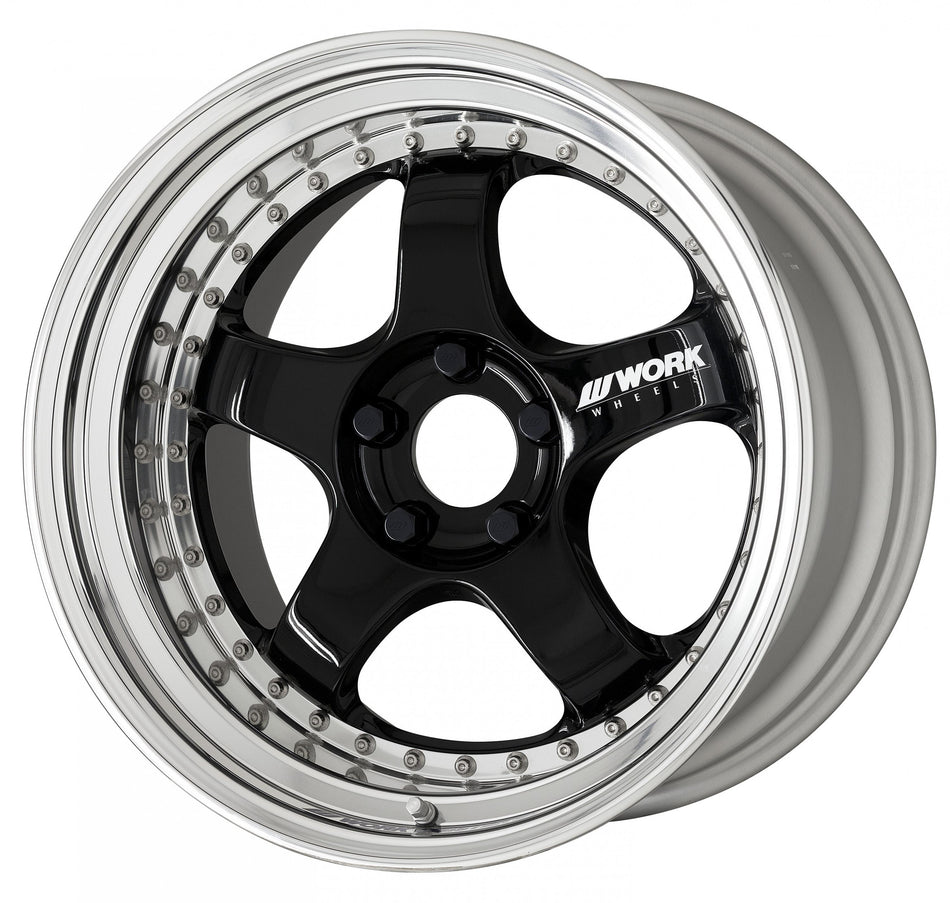 Work Wheels Meister S1 3P Wheel 18" Black - REWRK Collective