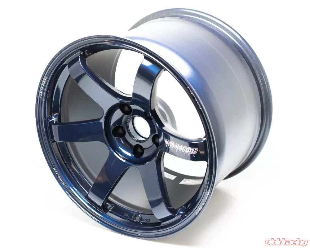 Volk Racing TE37 Saga 18X10.5+15 5-114.3 Mag Blue Wheel