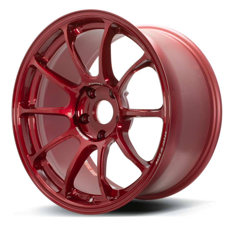 Volk Racing ZE40 18X10.0+25 5-120 Red Wheel