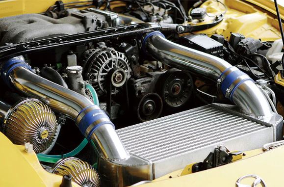 GReddy 92-02 Mazda RX-7 FD3S Ver. 2 T-19 V-Mount Full Intercooler Kit - REWRK Collective