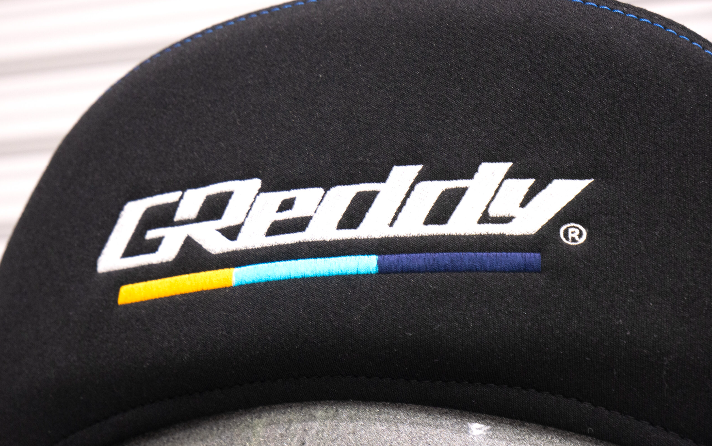 GReddy x Bride Zeta4 Bucket FIA Racing Seat - Black/Blue Stitching Silver Shell - REWRK Collective