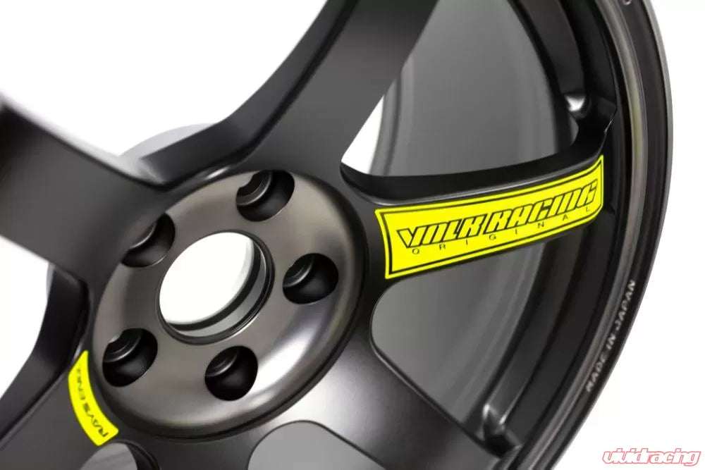 Volk Racing TE37 Saga SL M-Spec 18X10.5+15 5-114.3 Pressed Black Wheel