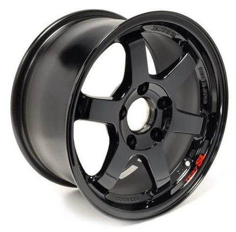 Volk Racing TE37SL 15X8.0+25 4-100 Gloss Black Wheel