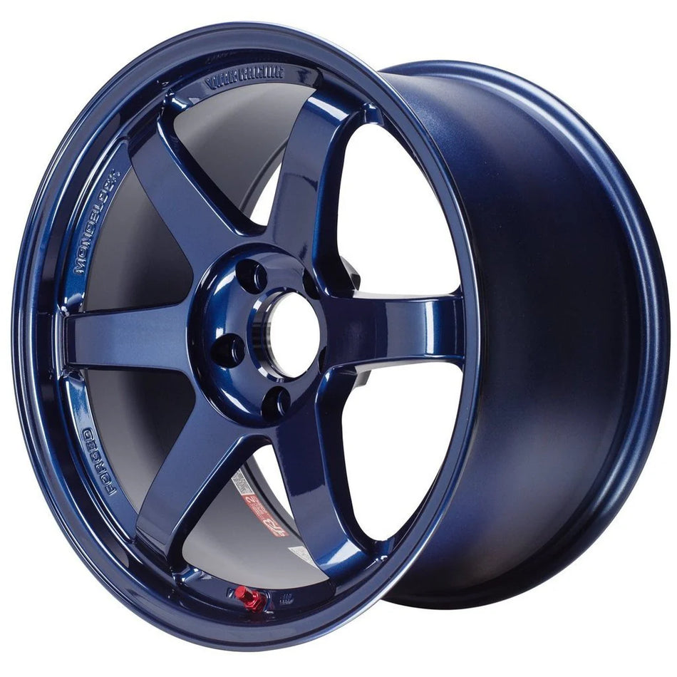 Volk Racing TE37SL 18X9.5+35 5-114.3 Mag Blue Wheel