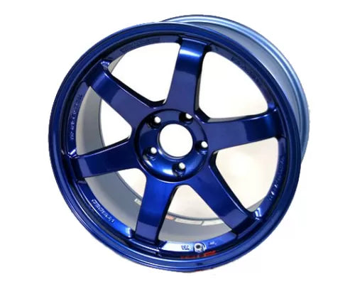 Volk Racing TE37SL 19X9.5+21 5-120 Hyper Blue Wheel