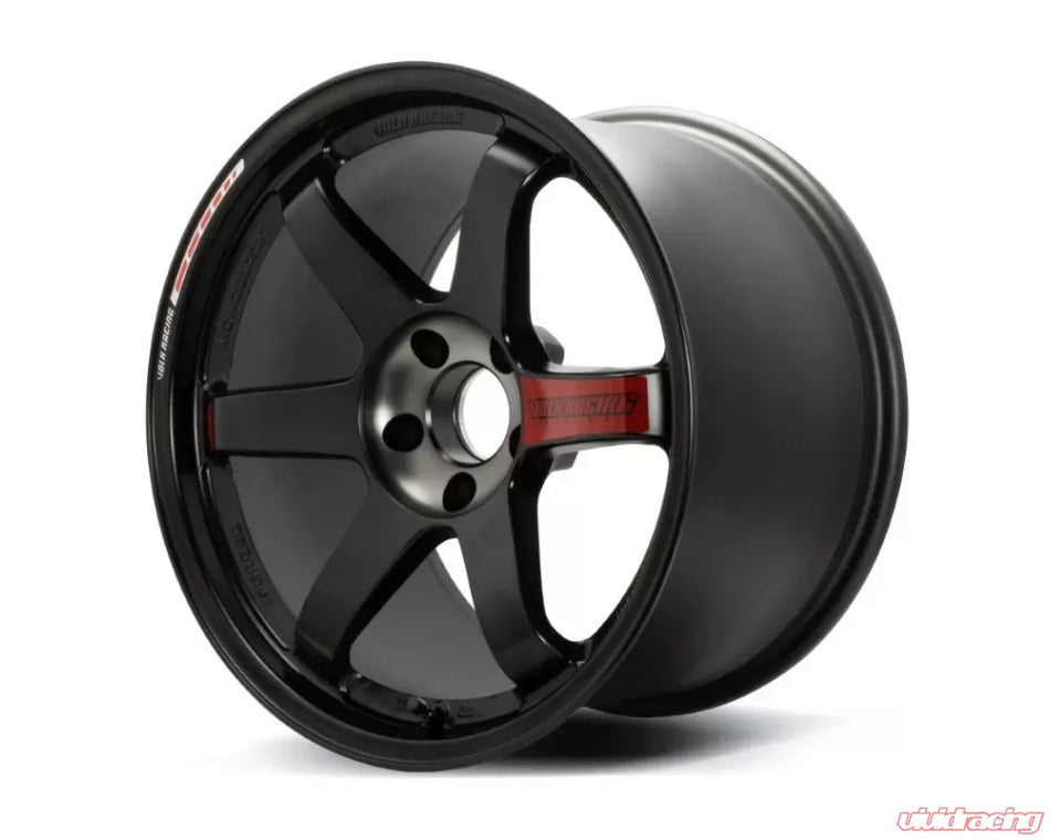 Volk Racing TE37 SL Black Edition III 18X10.5+14 5-114.3 Pressed Black/Rim REDOT Wheel