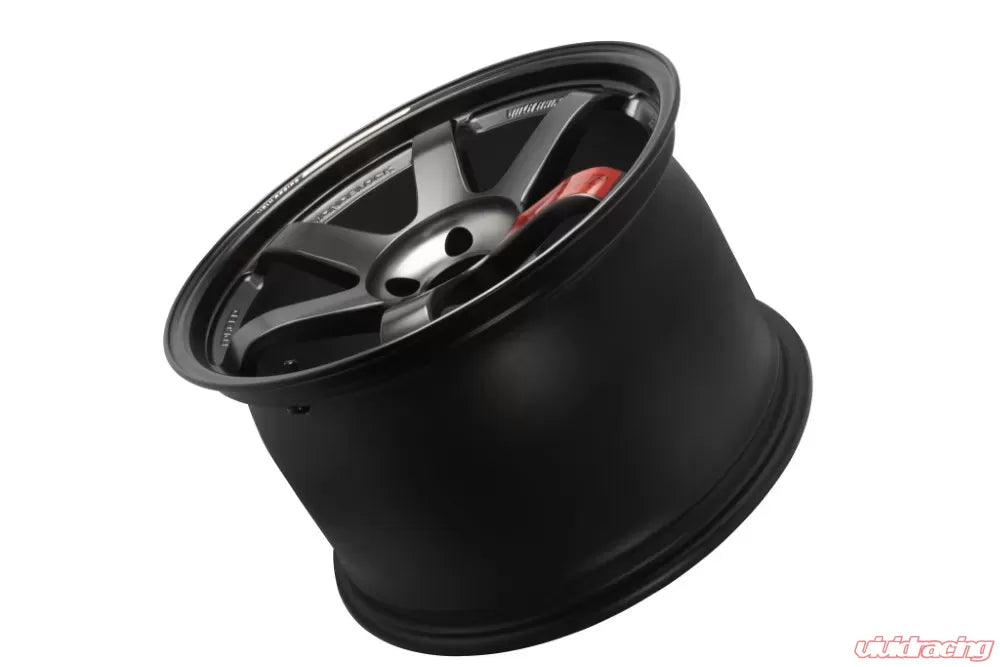 Volk Racing TE37 SL Black Edition III 18X10.5+14 5-114.3 Pressed Black/Rim REDOT Wheel
