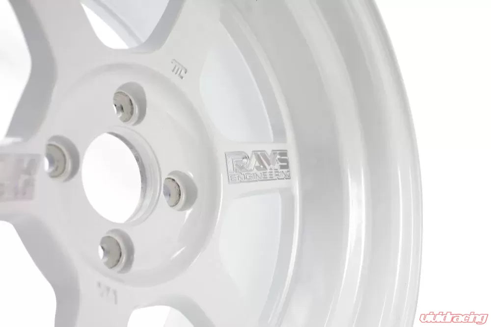 Volk Racing TE37V 10th Anniversary Edition 17X7.5+30 5-114.3 Dash White Wheel