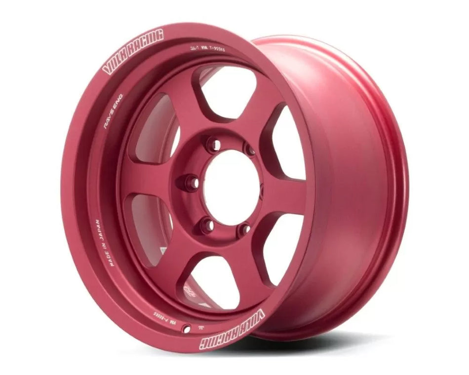 Volk Racing TE37XT M-Spec 17X8.0-20 6-139.7 Matte Red Wheel