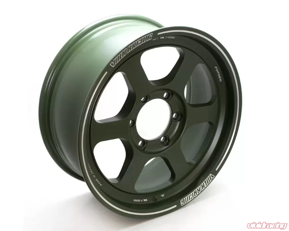 Volk Racing TE37XT M-Spec 17X8.5-10 6-139.7 Matte Dark Green Wheel