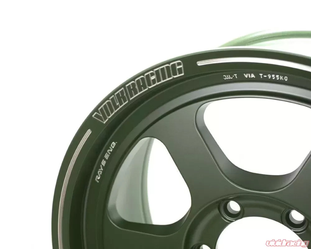 Volk Racing TE37XT M-Spec 18X9.0-01 6-135 Matte Dark Green Wheel