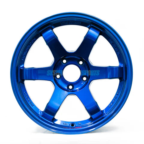 Volk Racing TE37SL 18X9.5+22 5-120 Hyper Blue Wheel