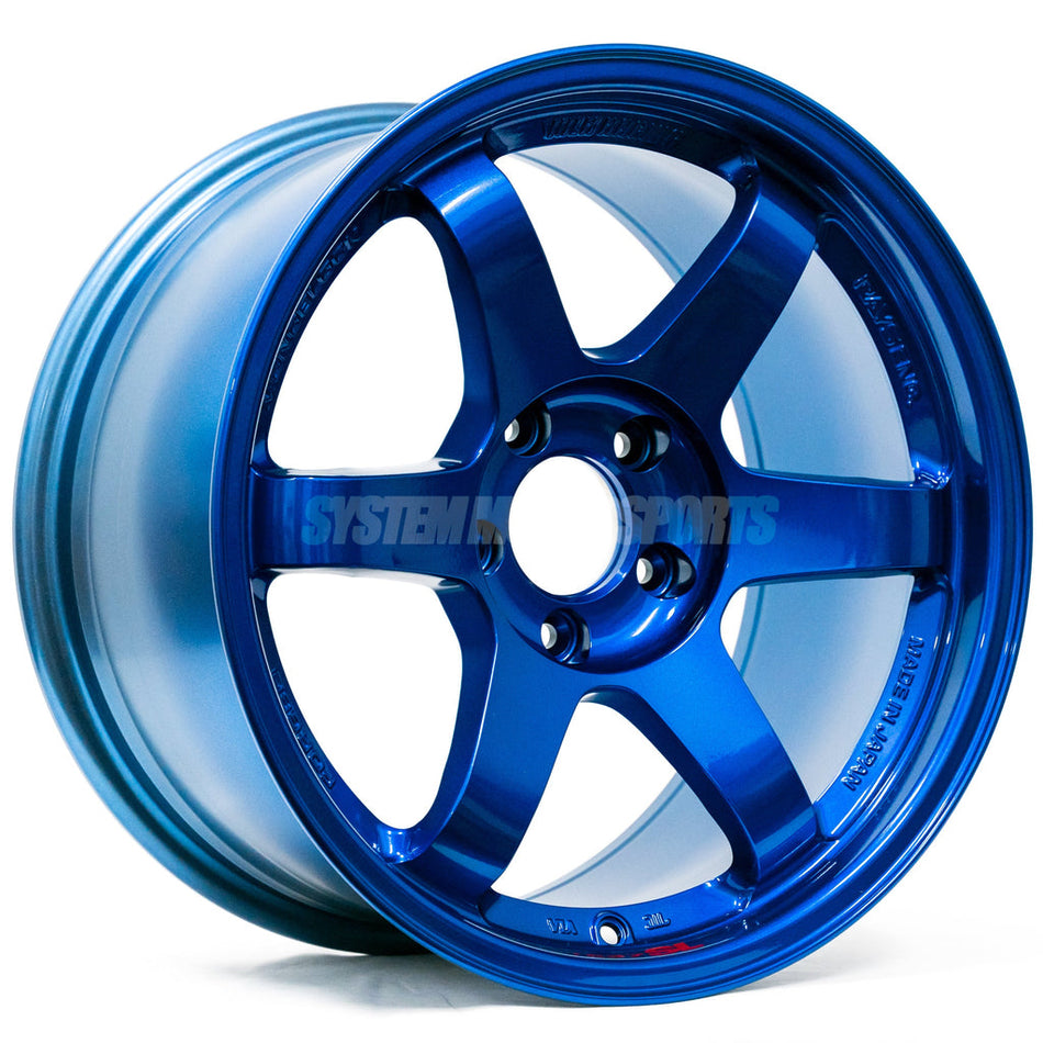 Volk Racing TE37SL 18X10.5+20 5-120 Hyper Blue Wheel