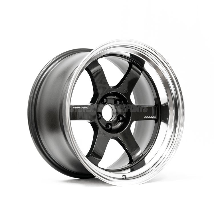 Volk Racing TE37V MK-II 18X10.5+15 5-114.3 Diamond Black / Rim DC Wheel