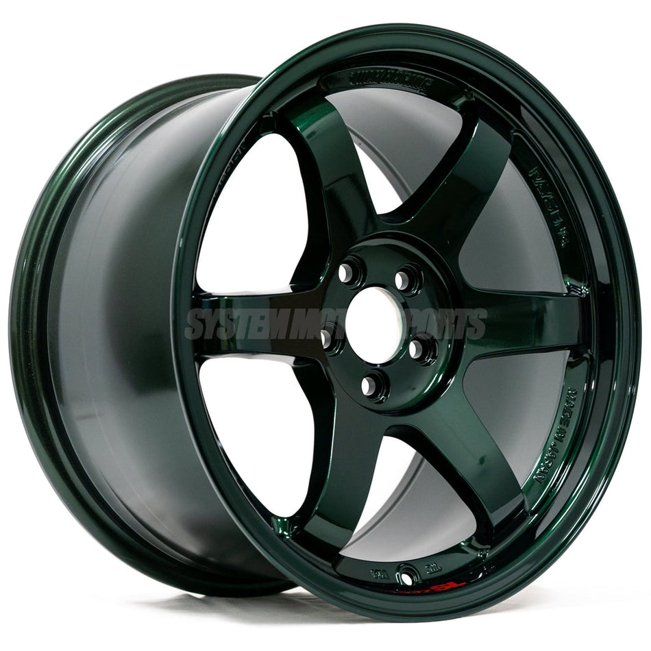 Volk Racing TE37SL 19X10.5+22 5-120 Racing Green Wheel