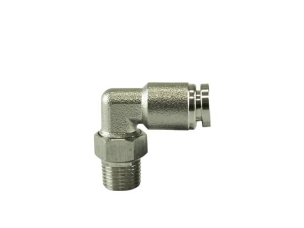 Turbosmart 1/8 NPT to 90 Degree 1/4 pushloc Stainless Steel - REWRK Collective