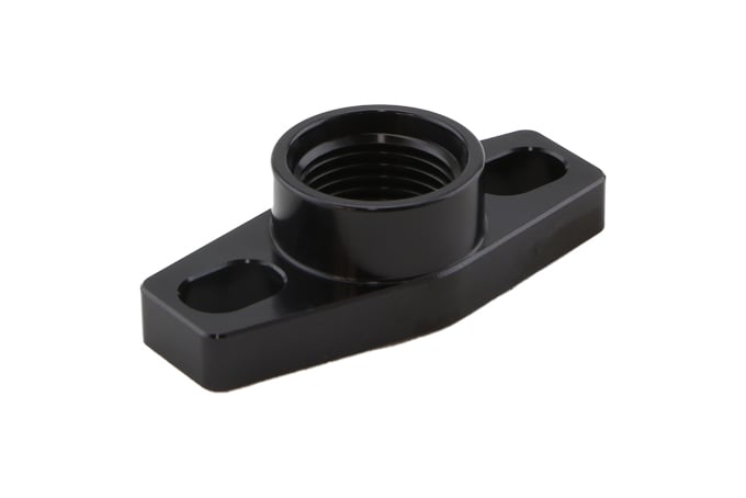 Turbosmart Billet Turbo Drain Adapter w/ Silicon O-Ring 38-44mm Slotted Hole (Universal Fit) - REWRK Collective