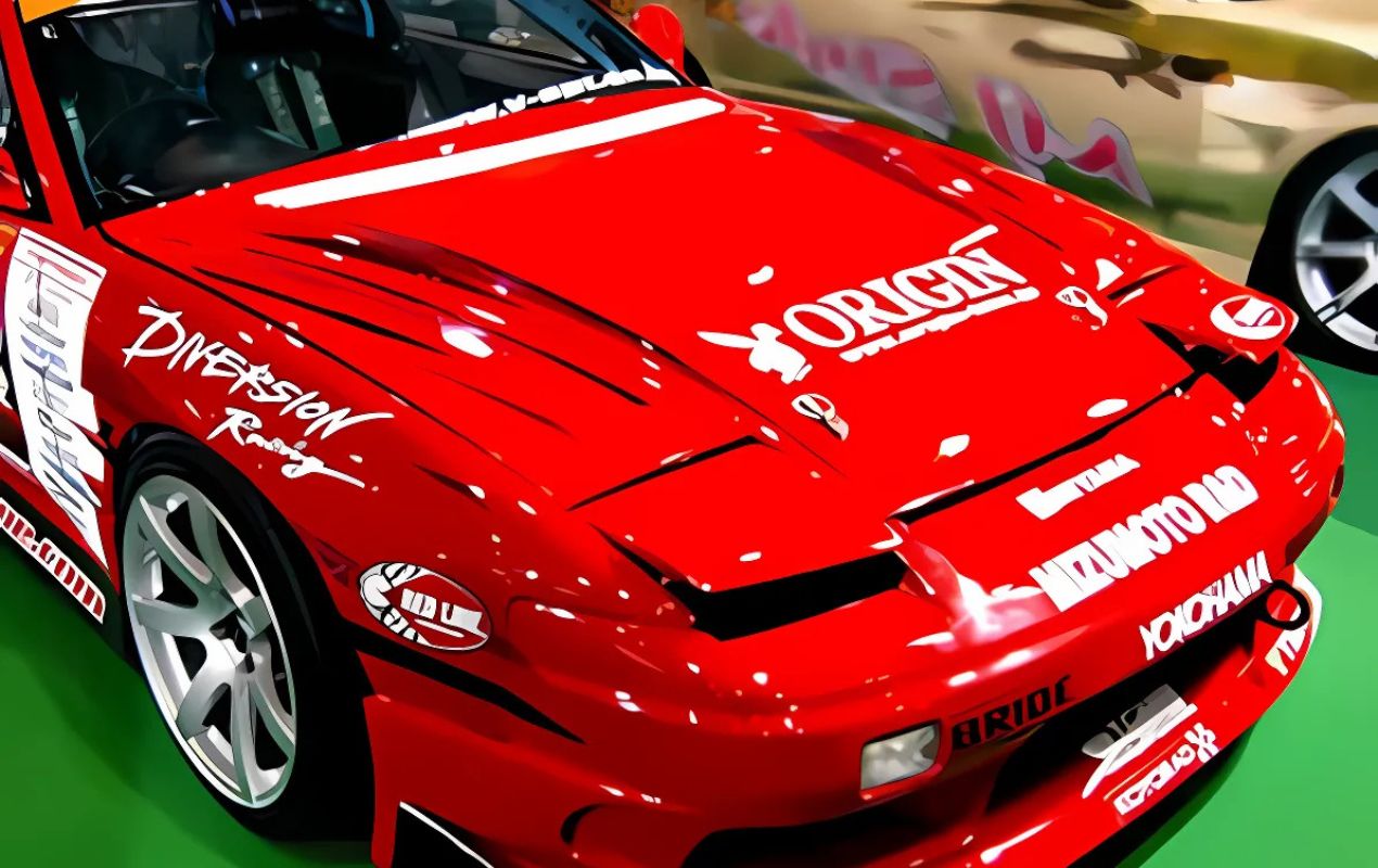 Nissan S14 Silvia 240SX Origin Lab S14 Kouki Vented Hood Type II