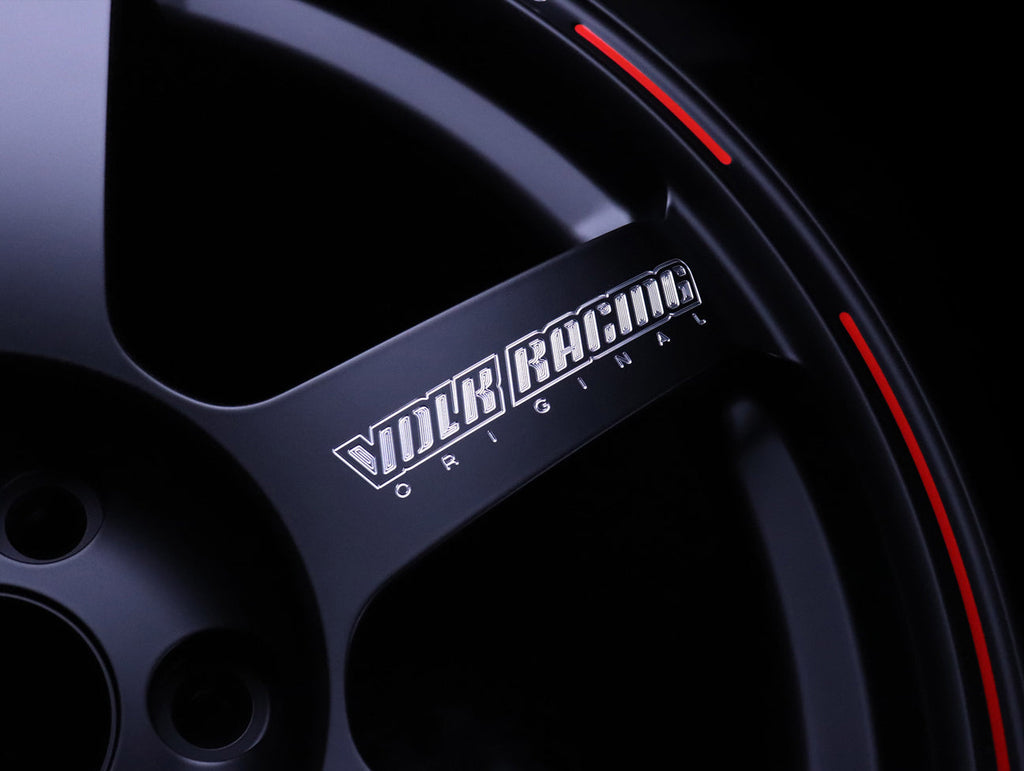Volk Racing TE37 Saga Time Attack 18X11.0+12 5-114.3 Matte Black / REDOT Wheel