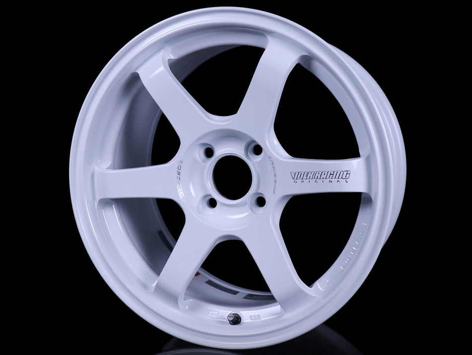 Volk Racing TE37 Sonic 15X7.0+35 4-100 Dash White Wheel