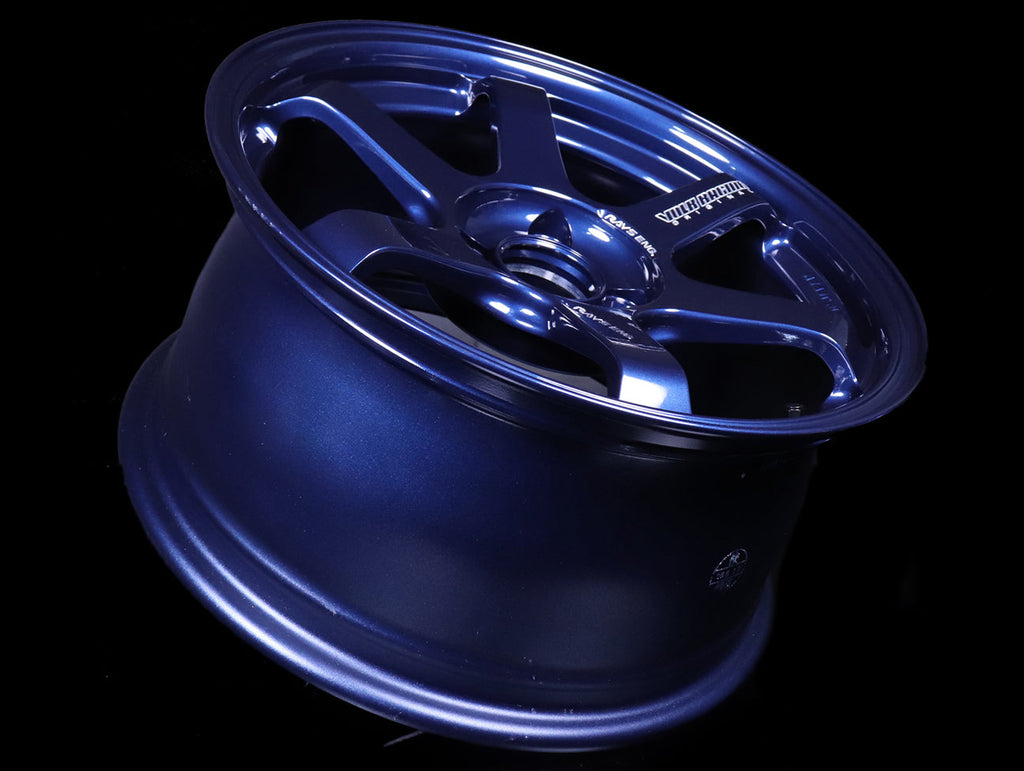 Volk Racing TE37X Progressive 16X8.0+00 6-139.7 Mag Blue Wheel
