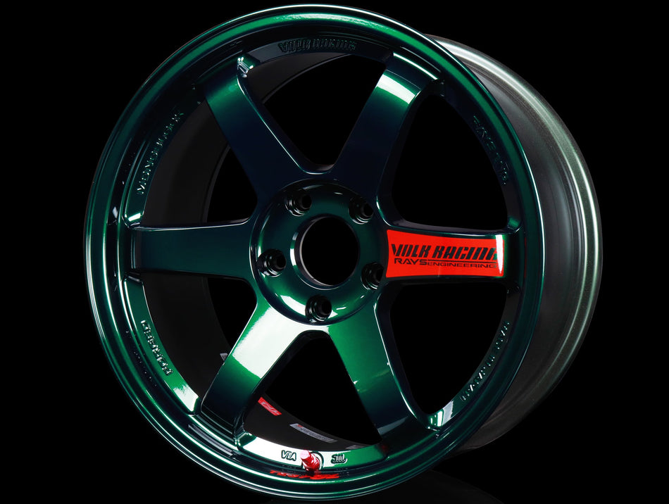 Volk Racing TE37SL 19X9.5+21 5-120 Racing Green Wheel