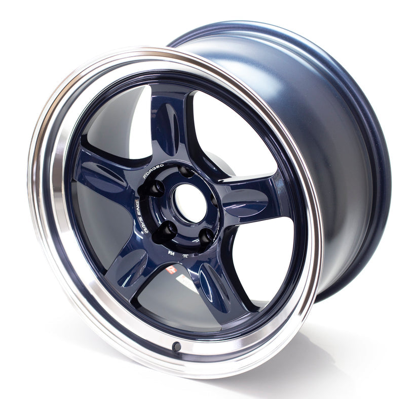Volk Racing 21C 18X9.5+20 5-114.3 Mag Blue / Rim DC Wheel