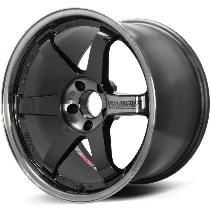 Volk Racing TE37SL 18X9.5+12 5-114.3 Pressed Double Black Wheel