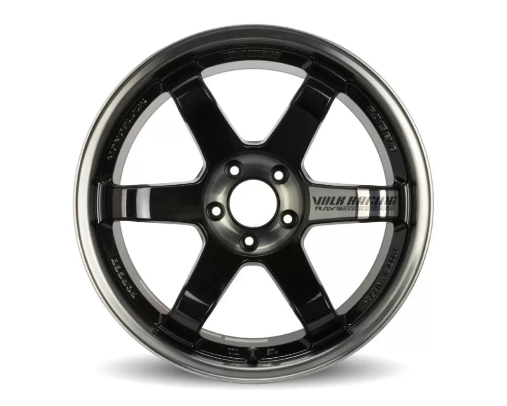 Volk Racing TE37SL 19X9.5+22 5-114.3 Pressed Double Black Wheel