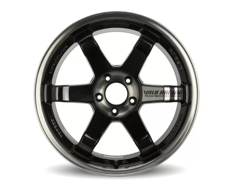 Volk Racing TE37SL 18X10.0+30 5-114.3 Pressed Double Black Wheel